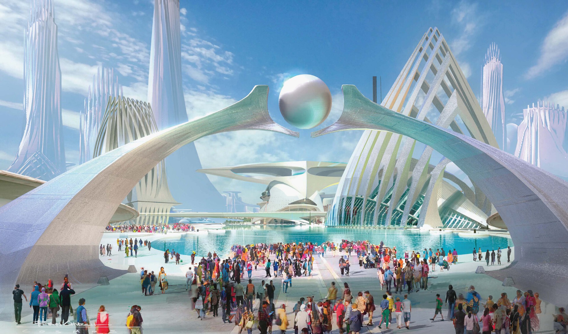 Imagina una Exposición Universal en 2039 símbolo de optimismo en un mundo - photo 6