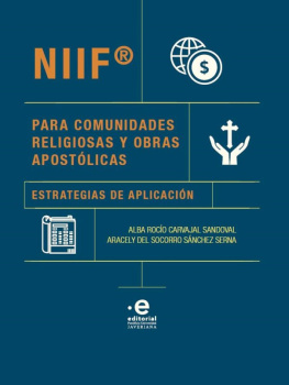 Carvajal Sandoval Alba Rocío NIFF® para comunidades religiosas y obras apostólicas: Estrategias de aplicación