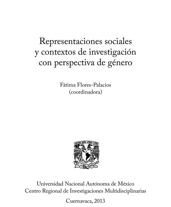 Aviso legal Representaciones sociales y contextos de investigación con - photo 3