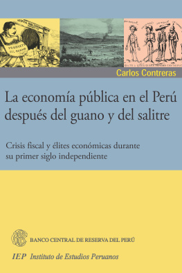 Carlos Contreras La economía pública en el Perú después del guano y del salitre