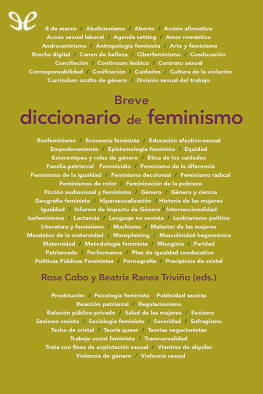 AA. VV. Breve diccionario de feminismo