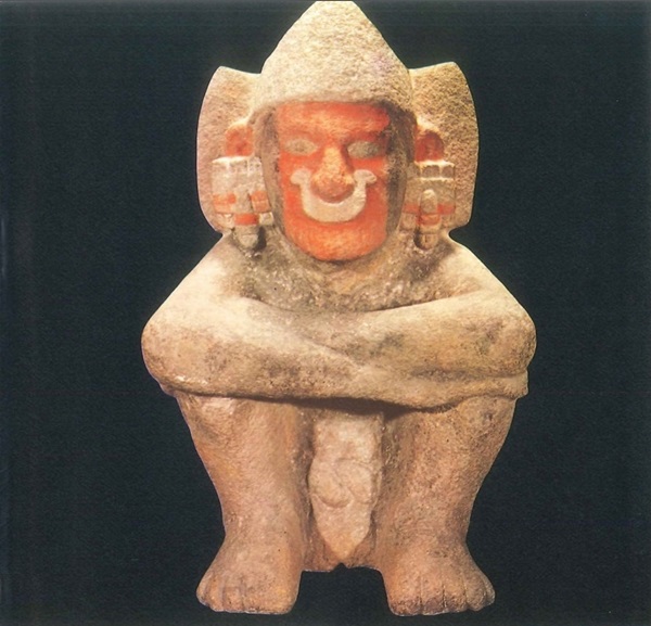 Dios azteca encontrado en las excavaciones del Templo Mayor Urna ceremonial - photo 4