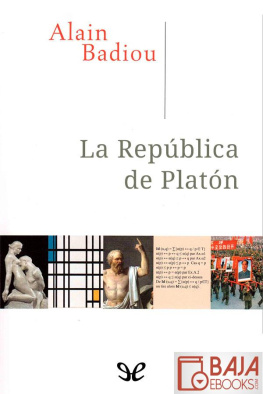 Alain Badiou La República de Platón
