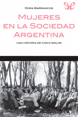 Dora Barrancos Mujeres en la sociedad argentina