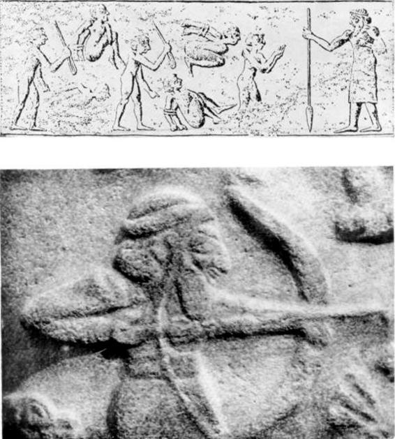 Arriba Dibujo de una impronta de cilindro del período Djemdet-Nasr Ante el - photo 10