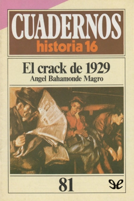 Ángel Bahamonde Magro - El crack de 1929