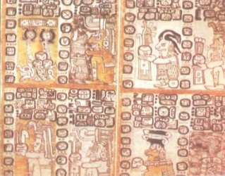Doble página del códice Trocortesiano conservado en el Museo de América - photo 5
