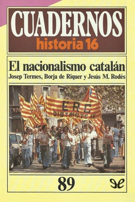 Josep Termes El nacionalismo catalán