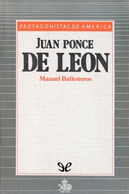 Manuel Ballesteros Gaibrois - Juan Ponce de León