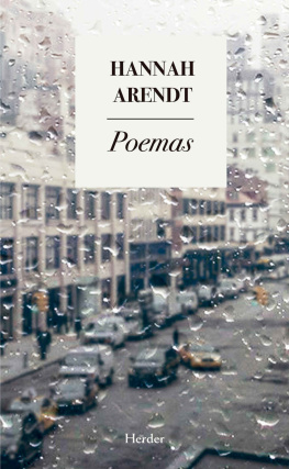 Hannah Arendt - Poemas