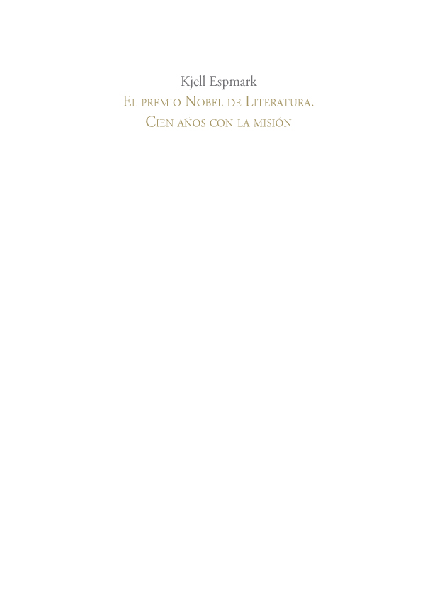 Titulo original Litteraturpriset - Hundra r med Nobels uppdrag - photo 3