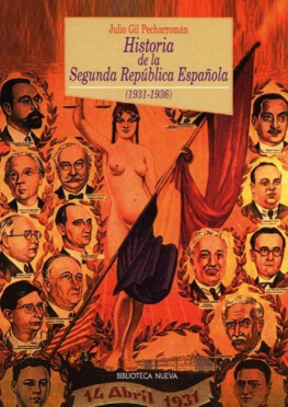 Julio Gil Pecharromán Historia de la Segunda República española, 1931-1936