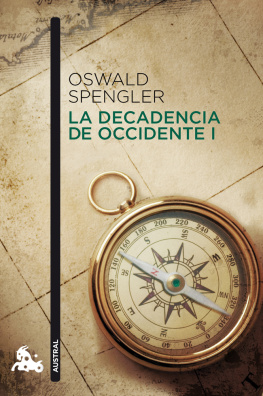 García Morente Manuel - La decadencia de Occidente I