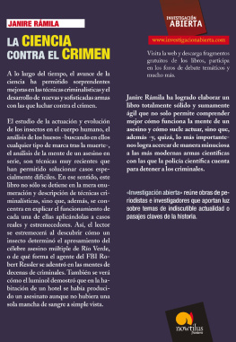 Janire Ramila Sánchez La ciencia contra el crimen
