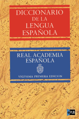 Real Academia Española Diccionario de la lengua española