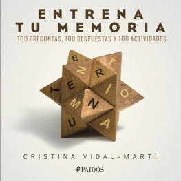 Cristina Vidal-Martí - Entrena tu memoria
