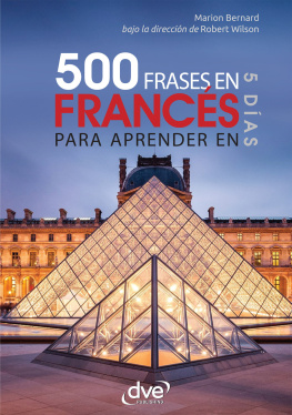 Marion Bernard - 500 frases de francés para aprender en 5 días