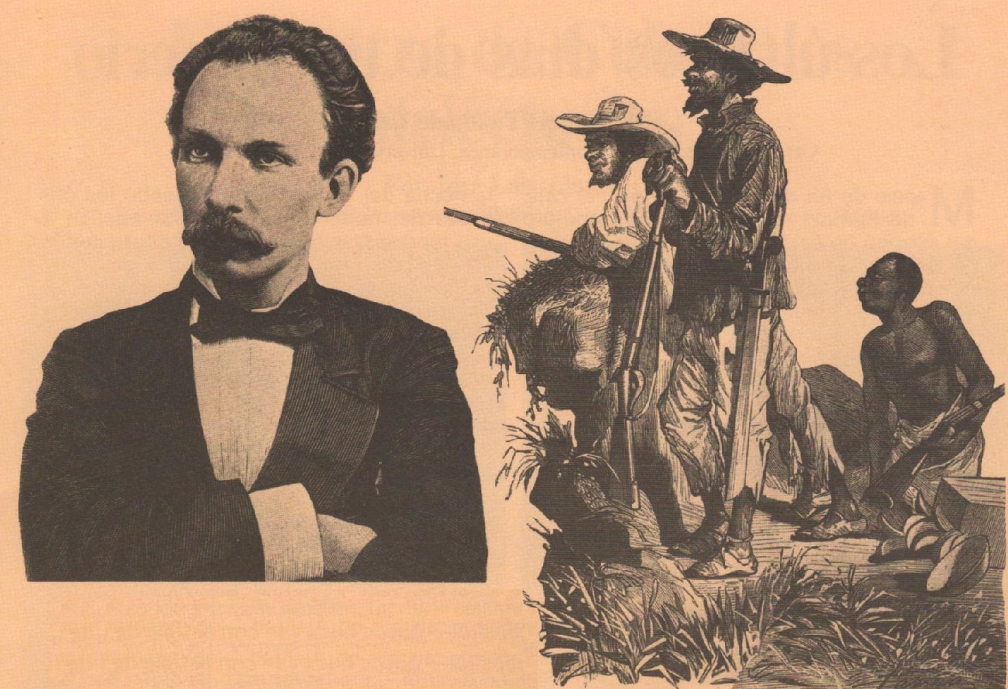 José Martí arriba izquierda Imagen de una avanzada de insurrectos arriba - photo 5