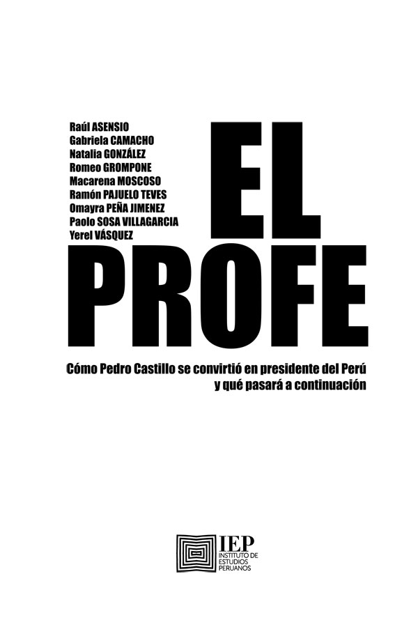 Serie Perú Problema 66 IEP Instituto de Estudios Peruanos Horacio Urteaga - photo 2