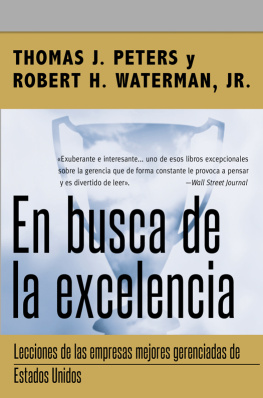 Thomas J. Peters En busca de la excelencia