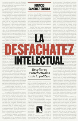Ignacio Sánchez-Cuenca La desfachatez intelectual