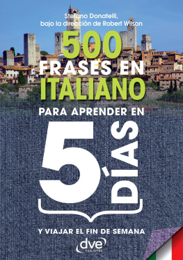 Stefano Donatelli 500 frases en italiano para aprender en 5 días