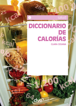 Clara Cesana Diccionario de calorías