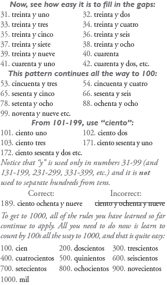 LEARN YOUR NUMBERS NUMBERS Here are some more examples 142 ciento cuarenta - photo 6