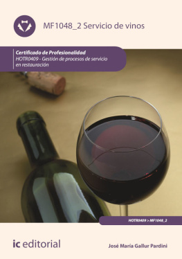 José María Gallurt Pardini - Servicio de vinos. HOTR0409