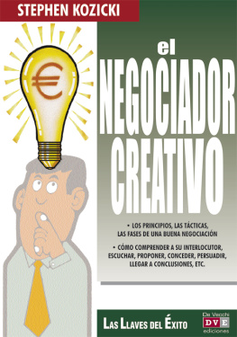 Stephen Kozicki - El negociador creativo