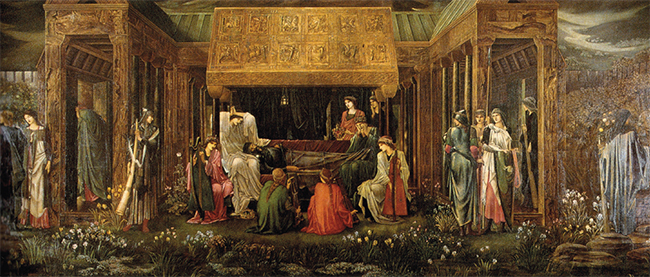 Edward Burne-Jones El último sueño de Arturo en Avalon Geográficamente el - photo 3