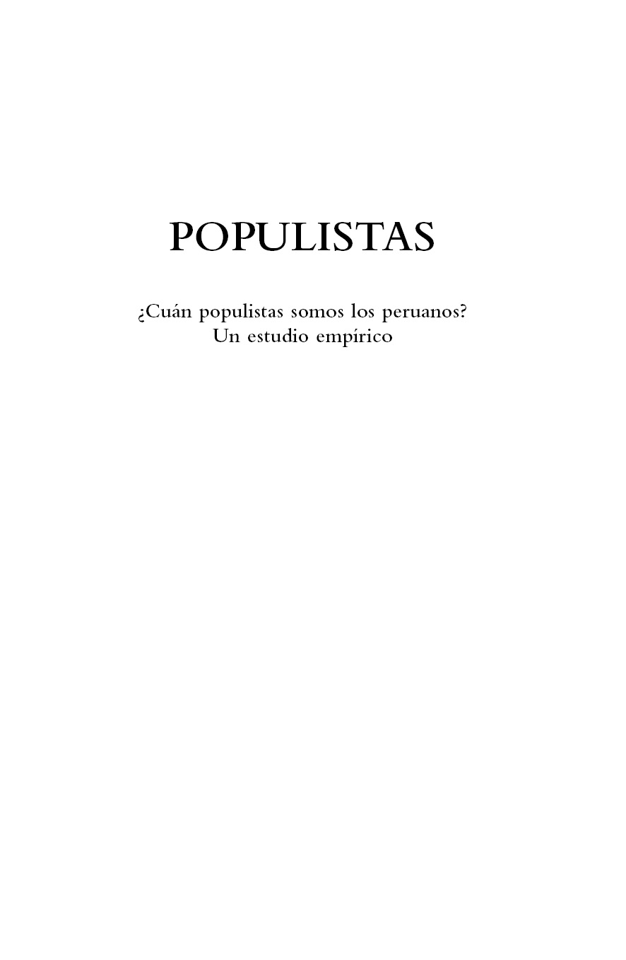 Populistas Cuán populistas somos los peruanos Un estudio empírico - image 2