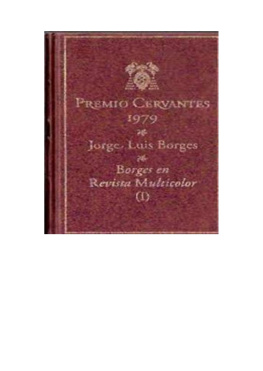 Jorge Luis Borges - Borges en Revista Multicolor