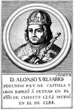 ALFONSO X EL SABIO nació en Toledo España en 1221 Falleció en 1284 Alfonso X - photo 1
