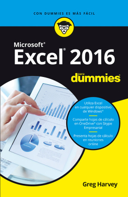 Greg Harvey - Excel 2016 para Dummies