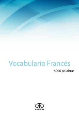 Editorial Karibdis - Vocabulario francés: (6000 palabras)