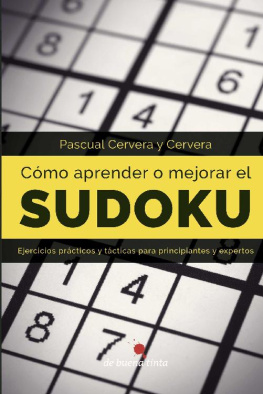 Pascual Cervera y Cervera Como aprender o mejorar el Sudoku