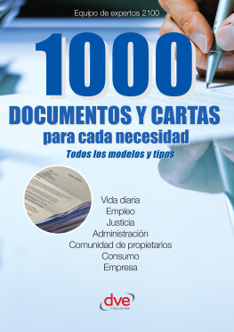 Equipo de expertos 2100 - 1000 documentos y cartas para cada necesidad