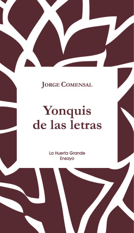 Jorge Comensal - Yonquis de las letras