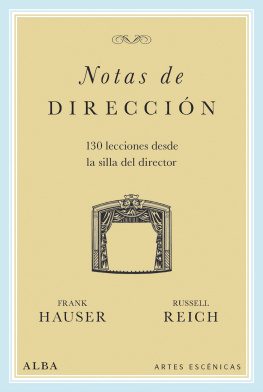 Frank Hauser Notas de dirección: 130 lecciones desde la silla del director