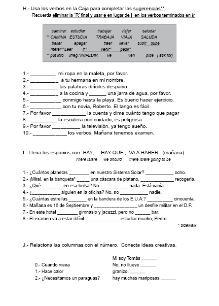 Habla Español Ya CUADERNO DE TRABAJO NIVEL BÁSICO para extranjeros - photo 44