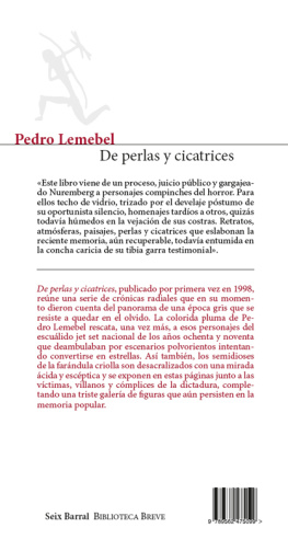 Pedro Lemebel De perlas y cicatrices