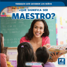 Christine Honders - ¿Qué significa ser maestro? (Whats It Really Like to Be a Teacher?)
