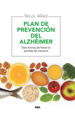 Patrick Holford Plan para prevenir el alzhéimer