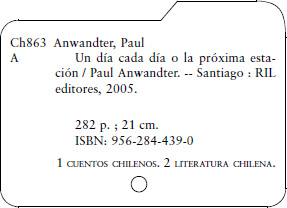 Copyright 2005 by Paul Anwandter Inscripción 145336 Departamento de - photo 1