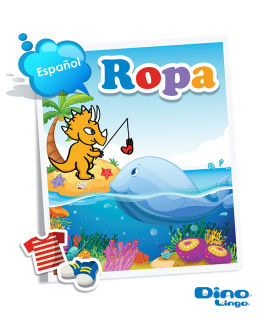 Dino Lingo Spanish for kids - Clothes storybook