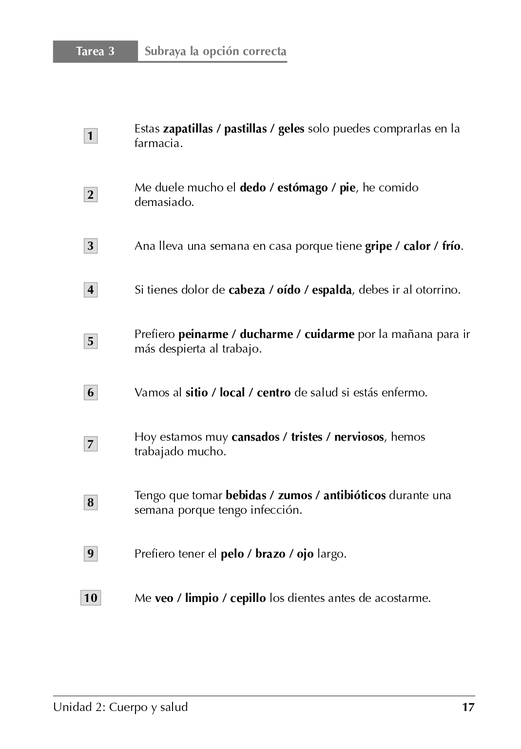 Español en 3-2-1 Vocabulario A1A2 - photo 23