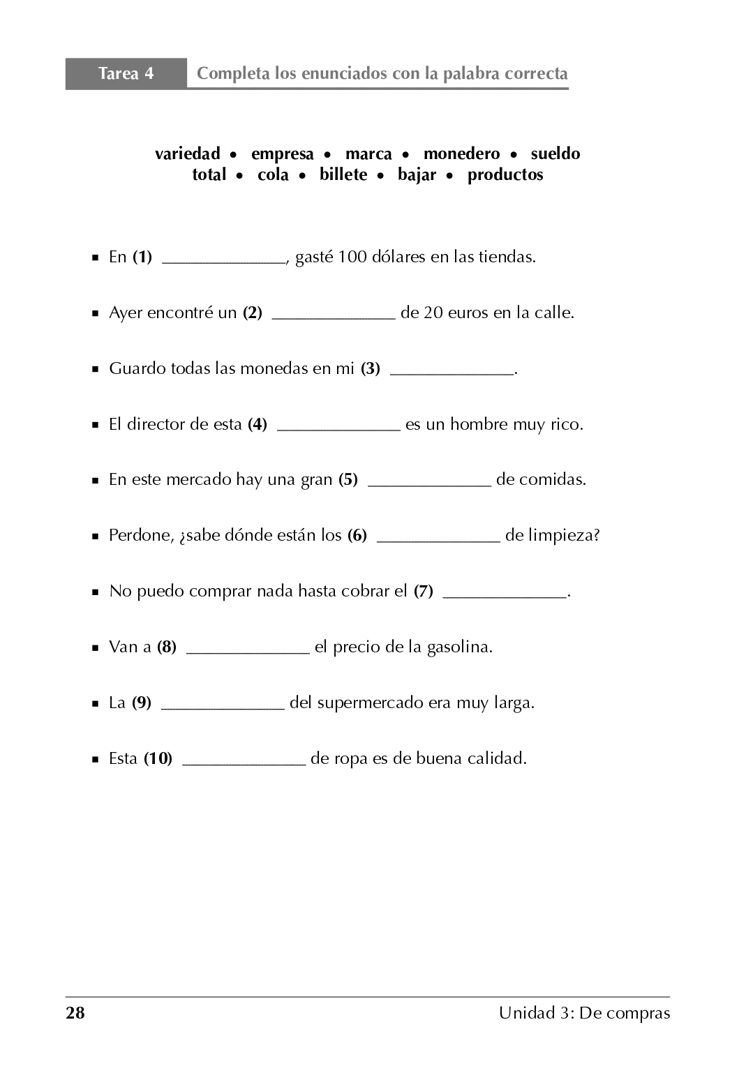 Español en 3-2-1 Vocabulario A1A2 - photo 34