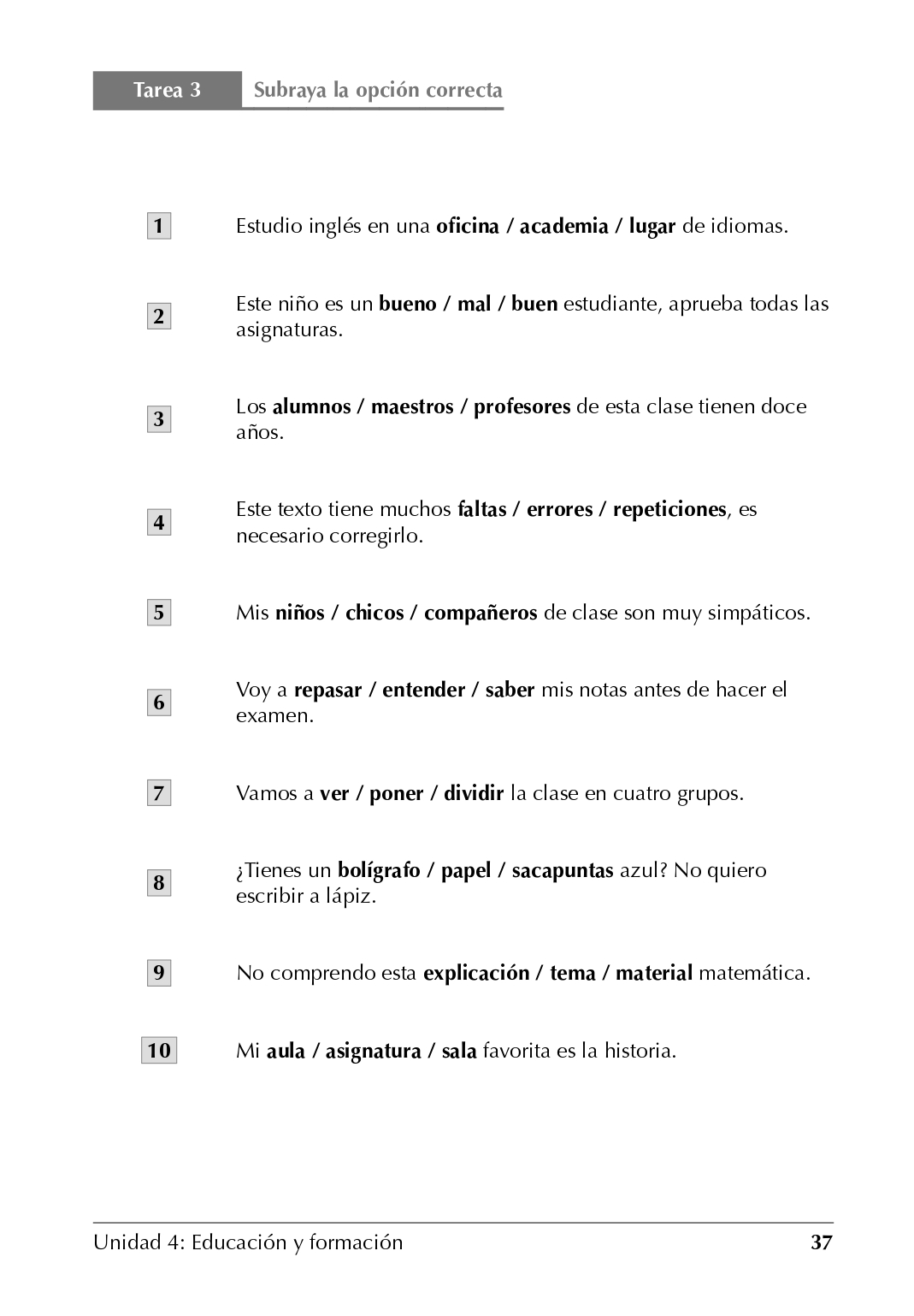 Español en 3-2-1 Vocabulario A1A2 - photo 43