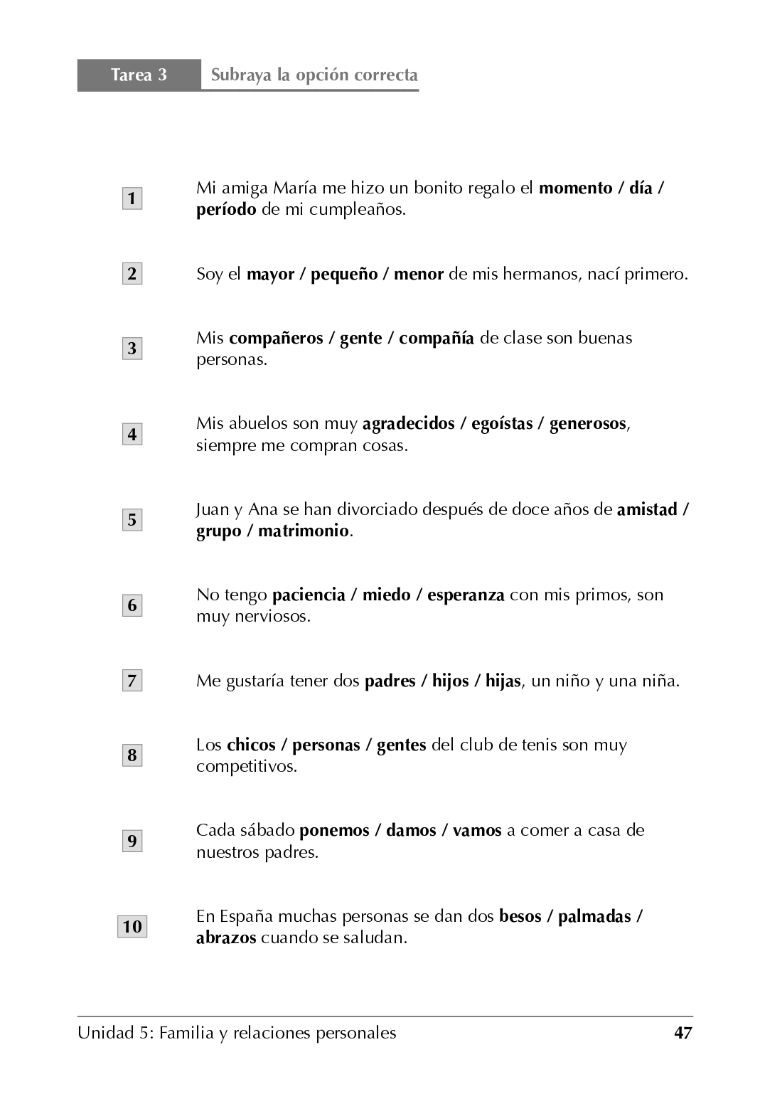 Español en 3-2-1 Vocabulario A1A2 - photo 53